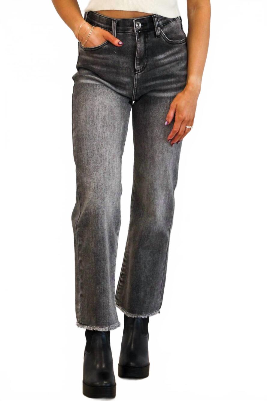 NEW SPECIAL A marcos high rise tummy control jeans in washed black